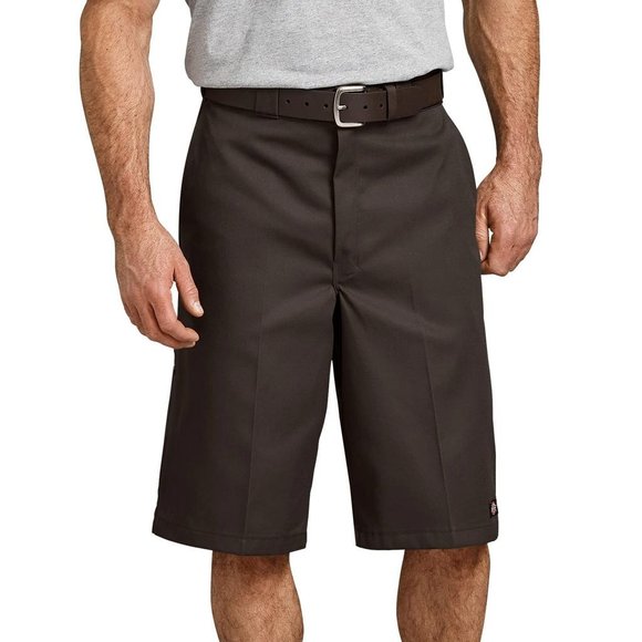 Dickies Men's 13 Inch Loose Fit Multi-Pocket Work Short, Dark Brown, 30 - Picture 1 of 5